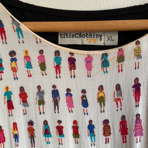 TITIS CLOTHING People Dress Mod Retro XL - Picture 4 of 6